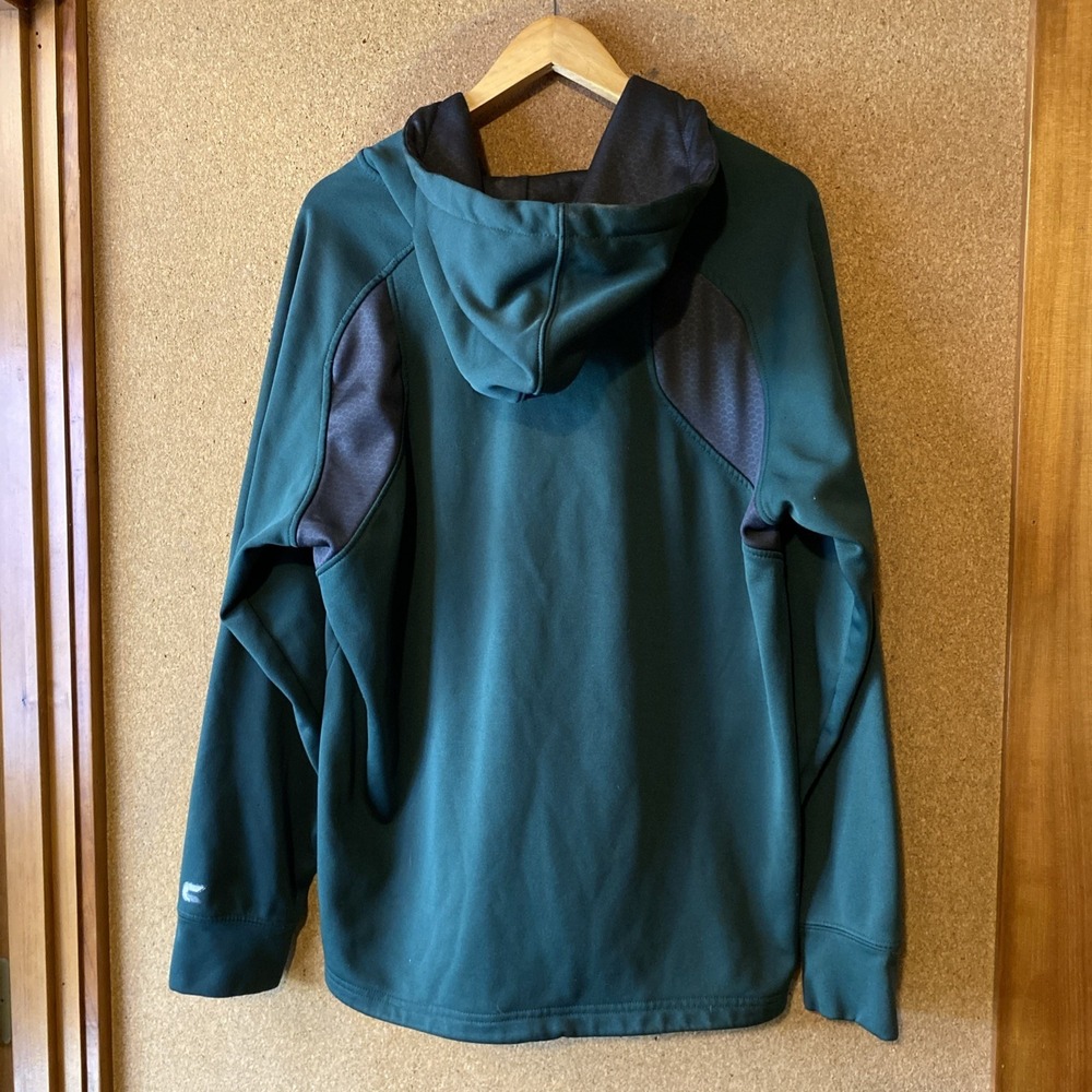 Colosseum Mens XL Oregon Ducks Quarter Zip Hoodie Green Athletic Pullover